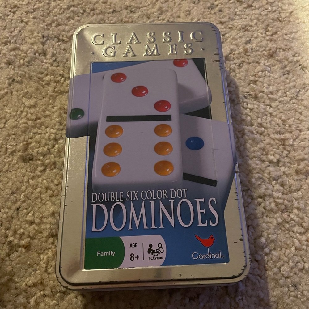 Double Six Color Dot Dominoes - Classic Games